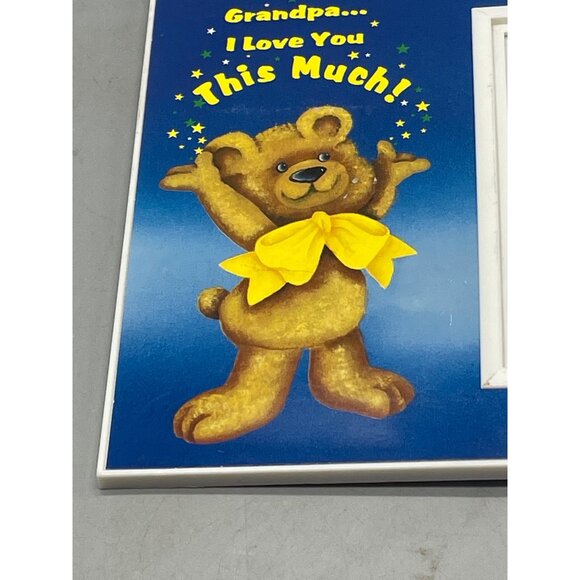 Ultraframe photo frame grandpa i love you this much bear plastic blue READ - Picture 2 of 6